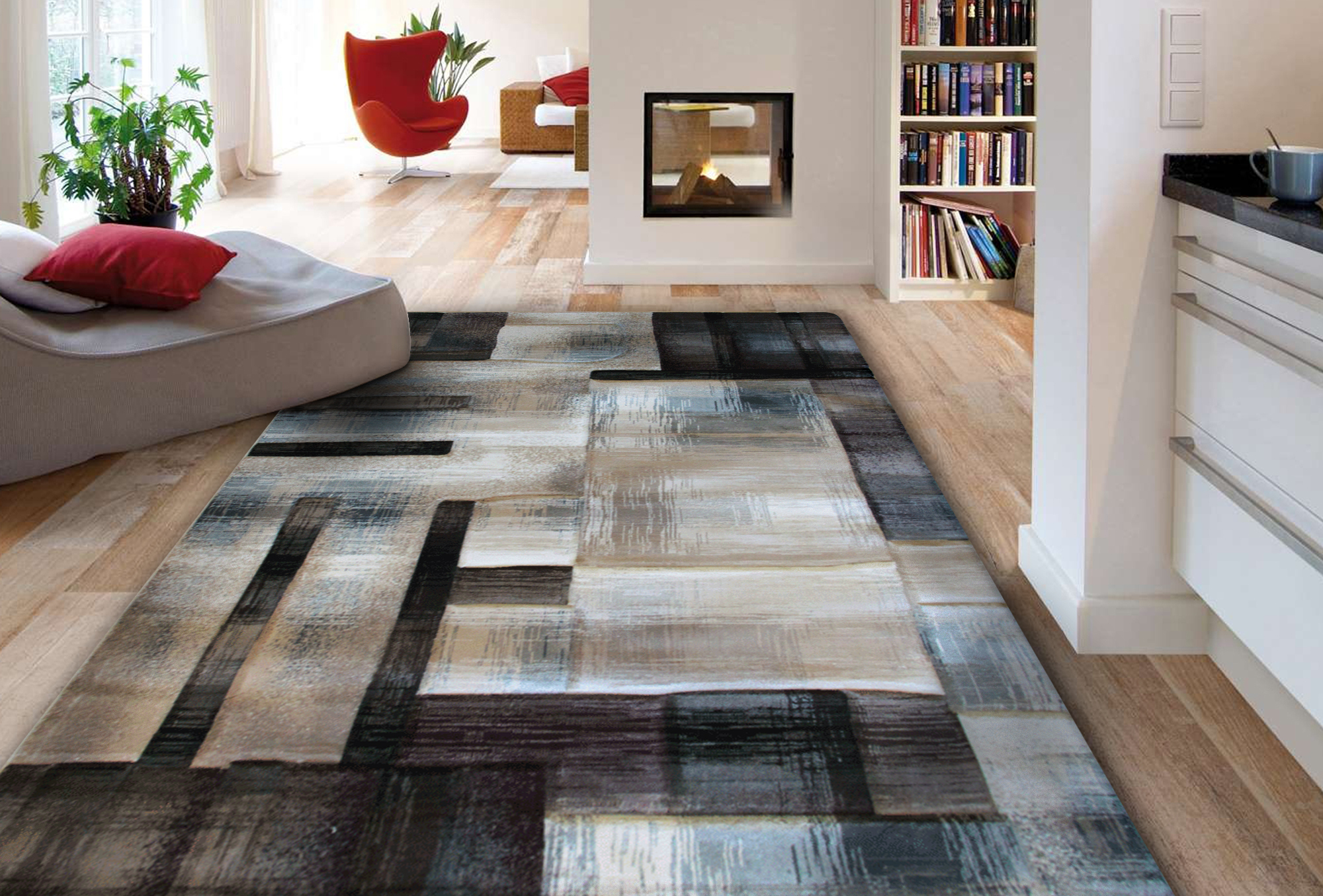 Panama Beige Contemporary Rug