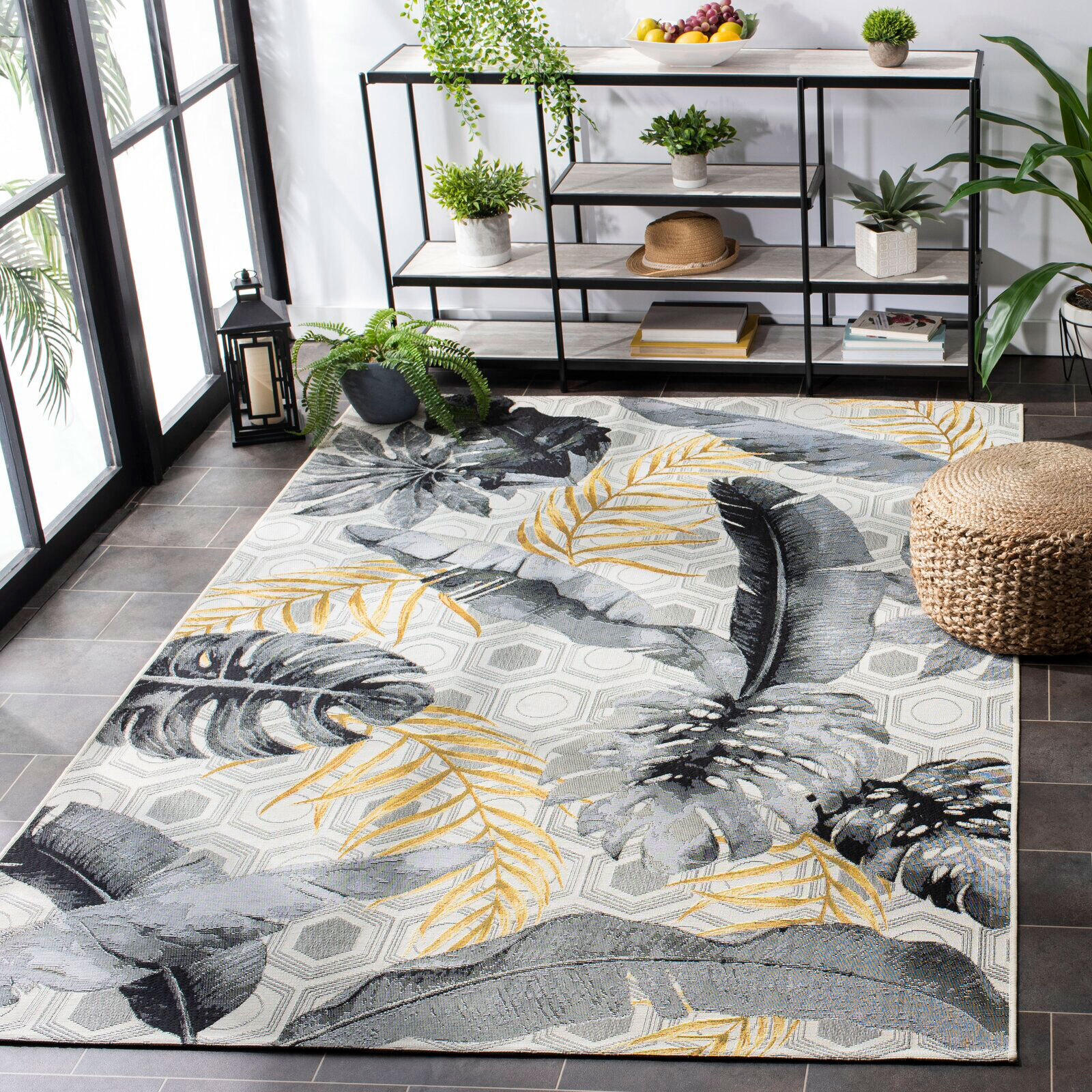 Sole Leaves Indoor & Outdoor Rug