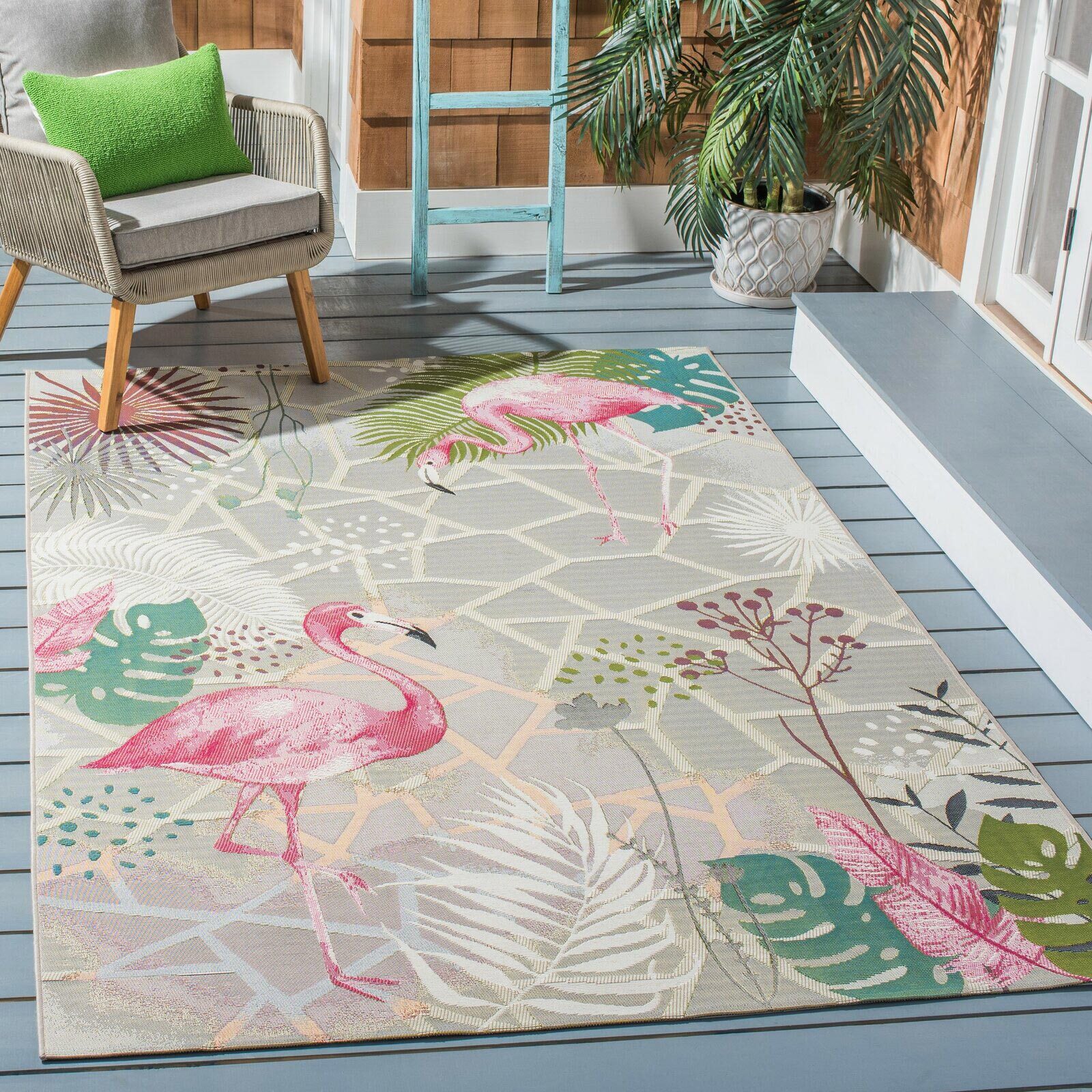 Sole Flamingo Tropical Picture Rug