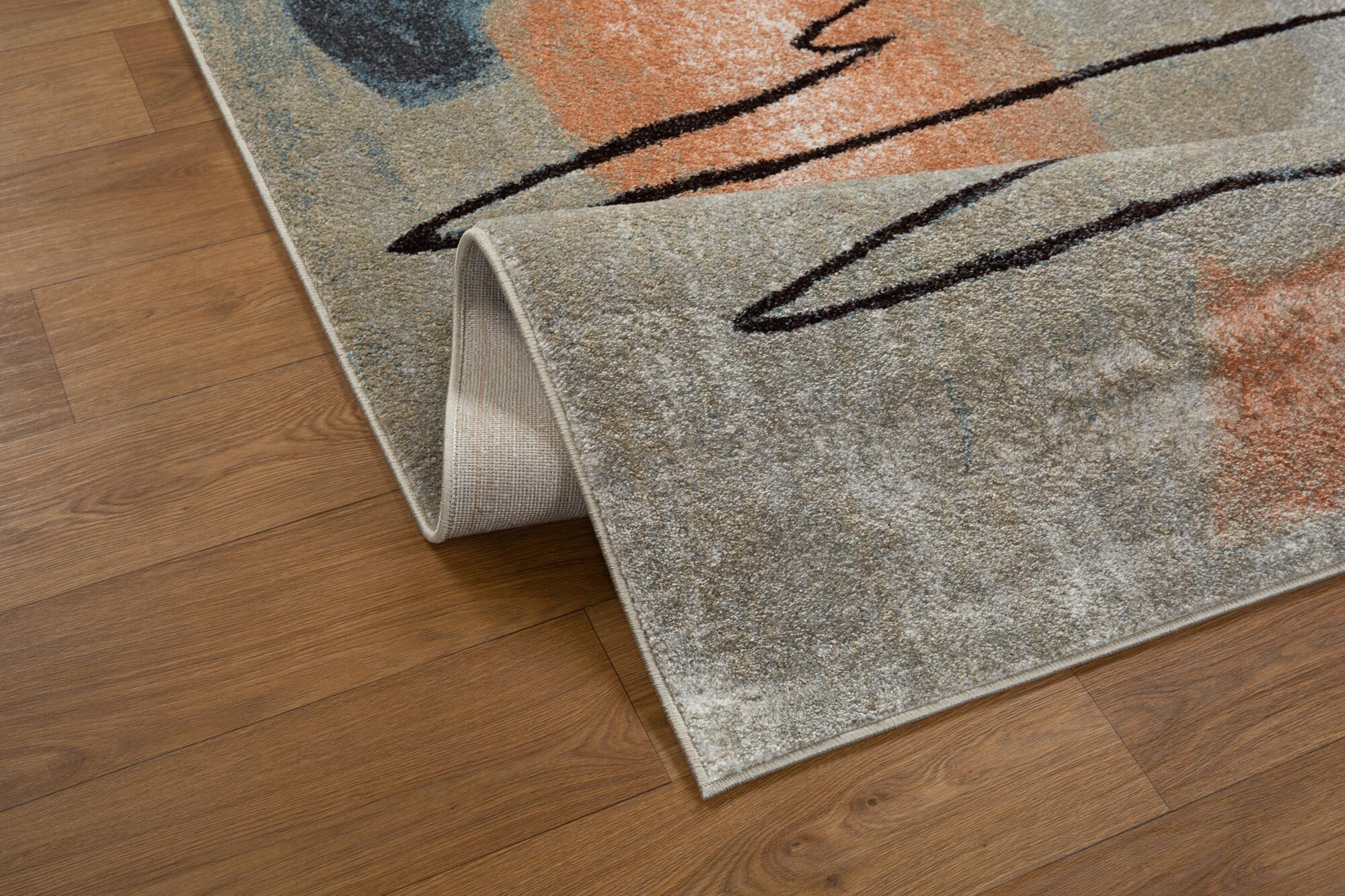 Vivid Modern Abstract Rug