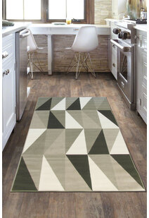 Atlanta Modern Grey Triangle Rug