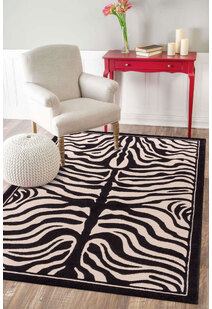 Americo Zebra Animal Print Rug