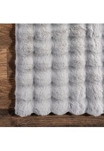 Bubble Plush Washable Rug