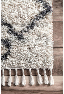 Charles Beige Moroccan Shag Rug