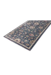 Cora Blue Traditional Floral Rug