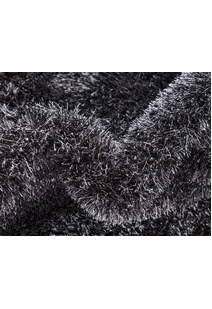 Dream Plain Black Shaggy Rug