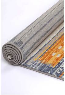 Inti Moroccan Striped Fringed Rug