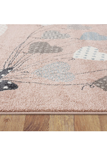 Kade Pink Elephant Kids Rug