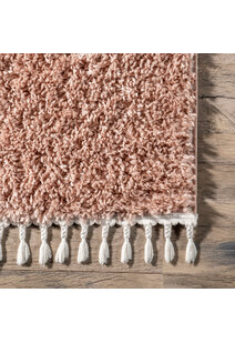 Lucy Pink Moroccan Tassel Rug