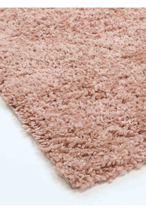 Luis Plain Pink Shaggy Rug