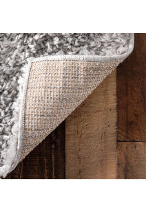 Luis Plain Grey Shaggy Rug