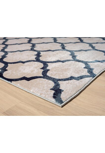 Loren Blue Moroccan Trellis Rug