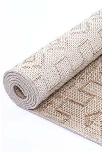 Macy Beige Geometric Rug