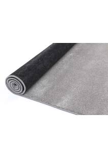 Macey Plain Grey Plush Rug