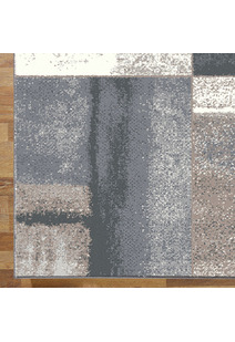 Orel Beige Square Pattern Rug