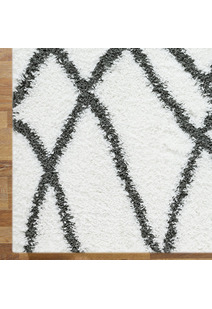 Salem Moroccan Ivory Shaggy Rug