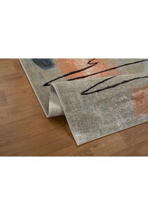 Vivid Modern Abstract Rug