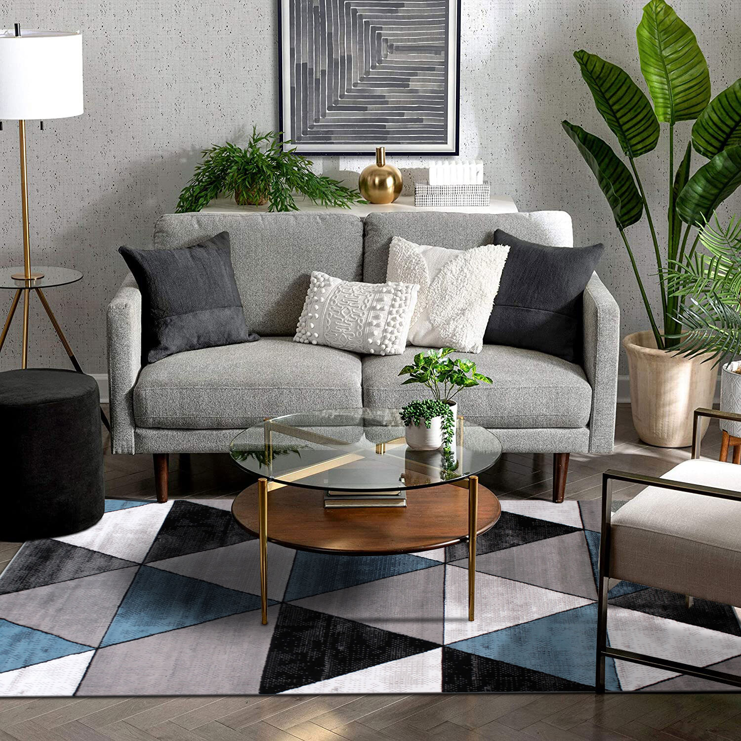 Axel Modern Triangle Pattern Rug