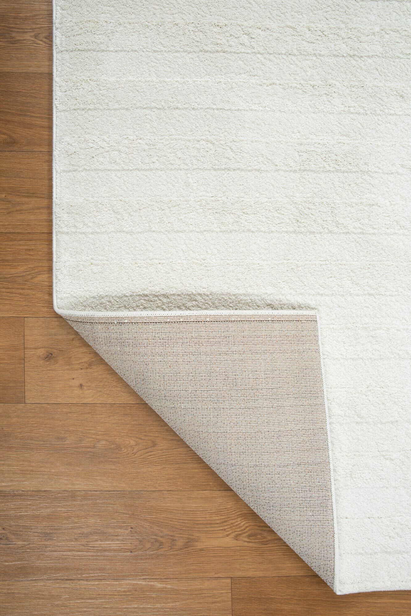 Austin Plain Ivory Striped Rug