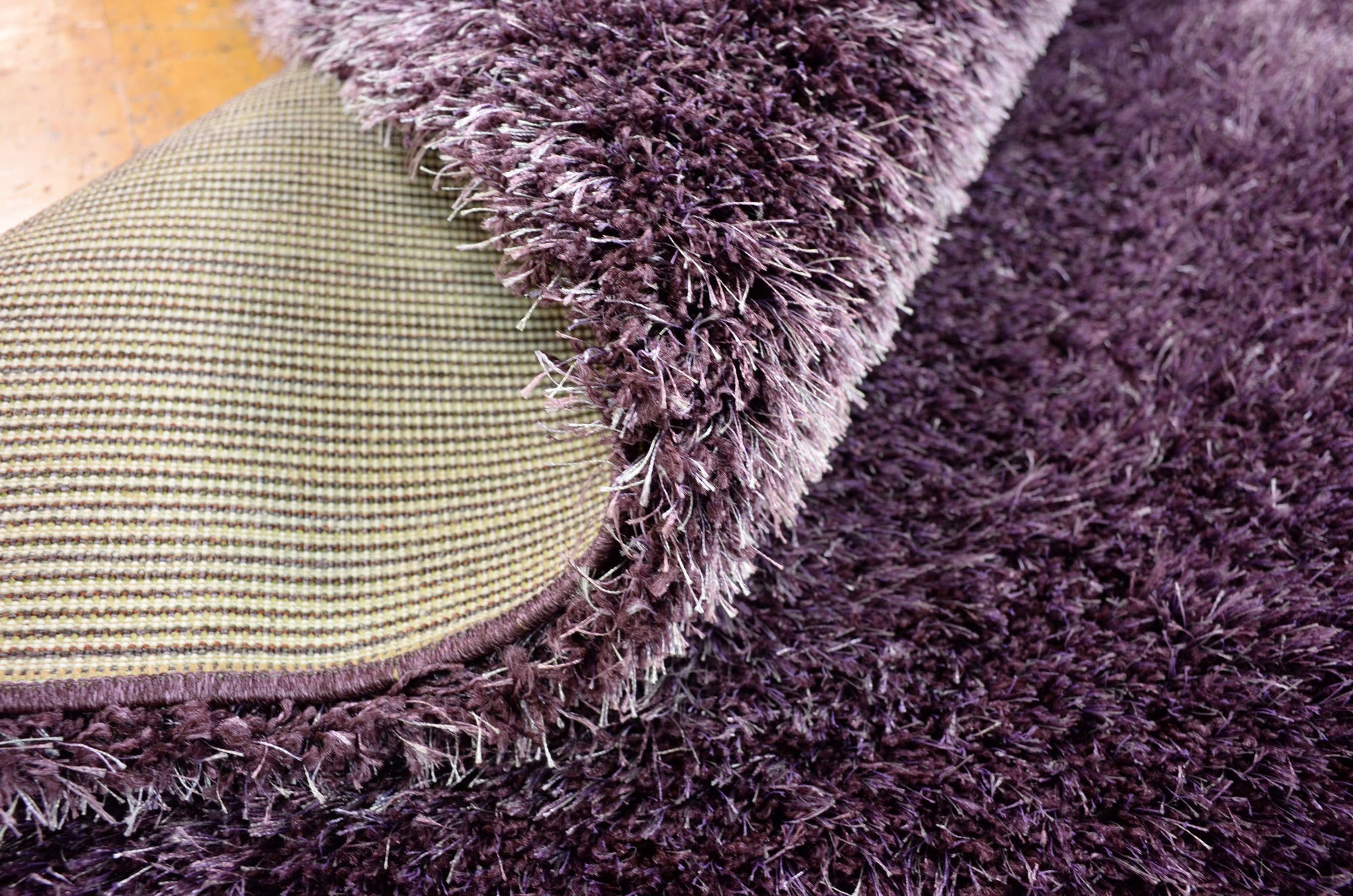 Dream Plain Violet Shaggy Rug