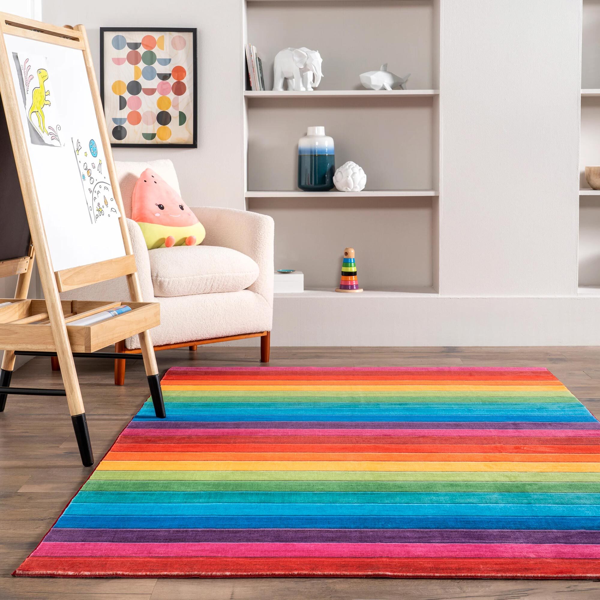 Funtime Kids Multi Striped Rug