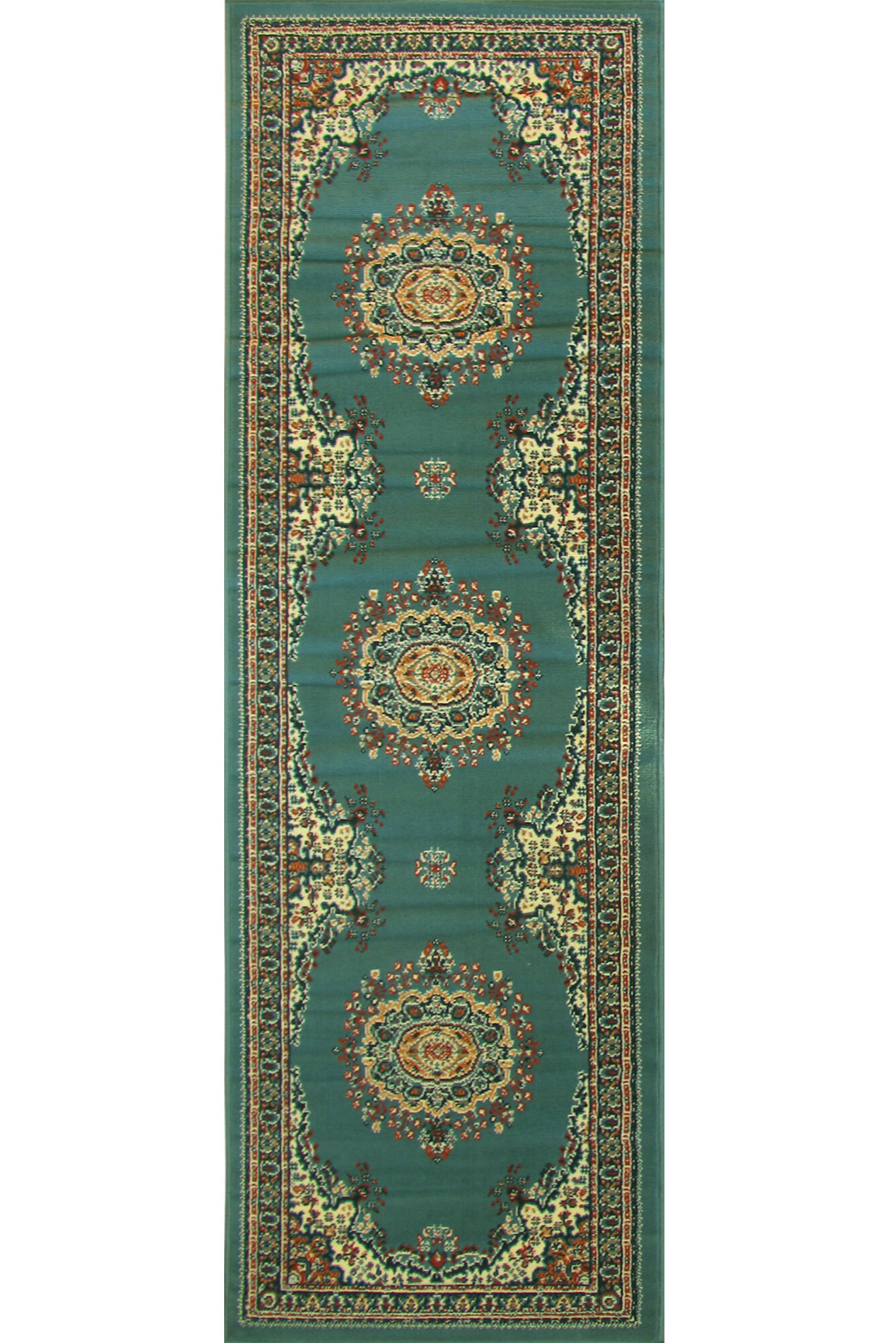 Gil Traditional Blue Medallion Rug