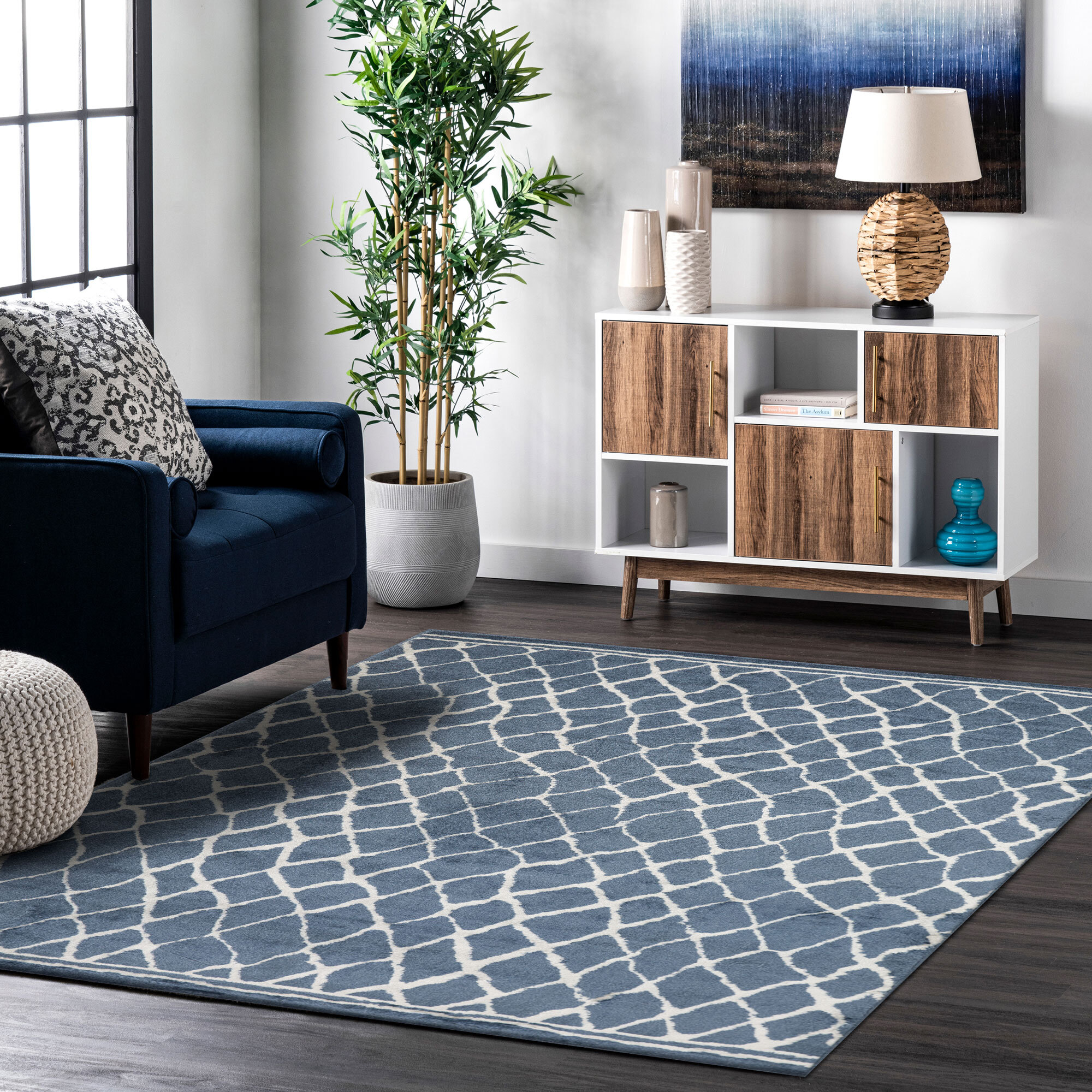 Hebden Modern Trellis Rug