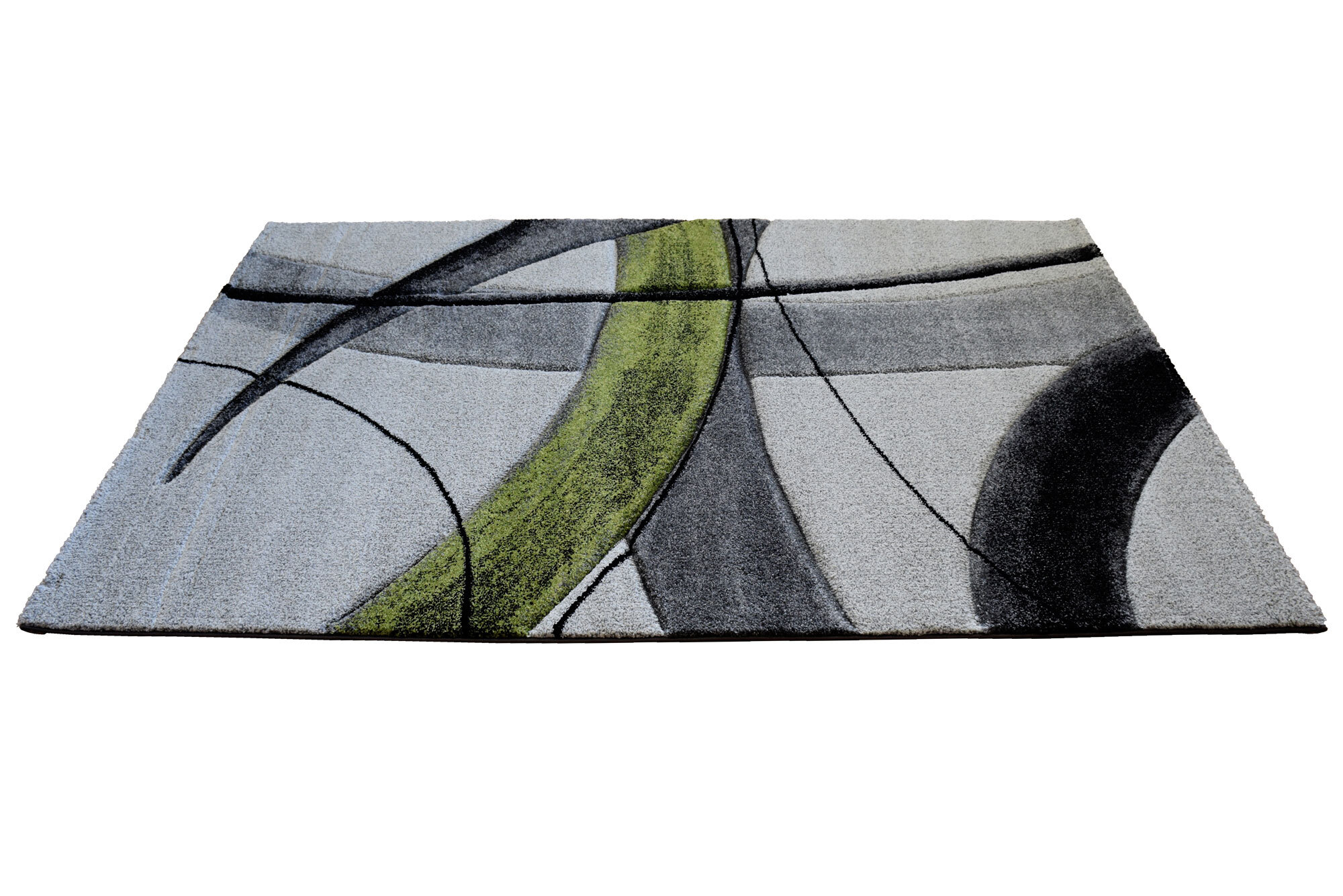 Lucia Modern Green Abstract Rug