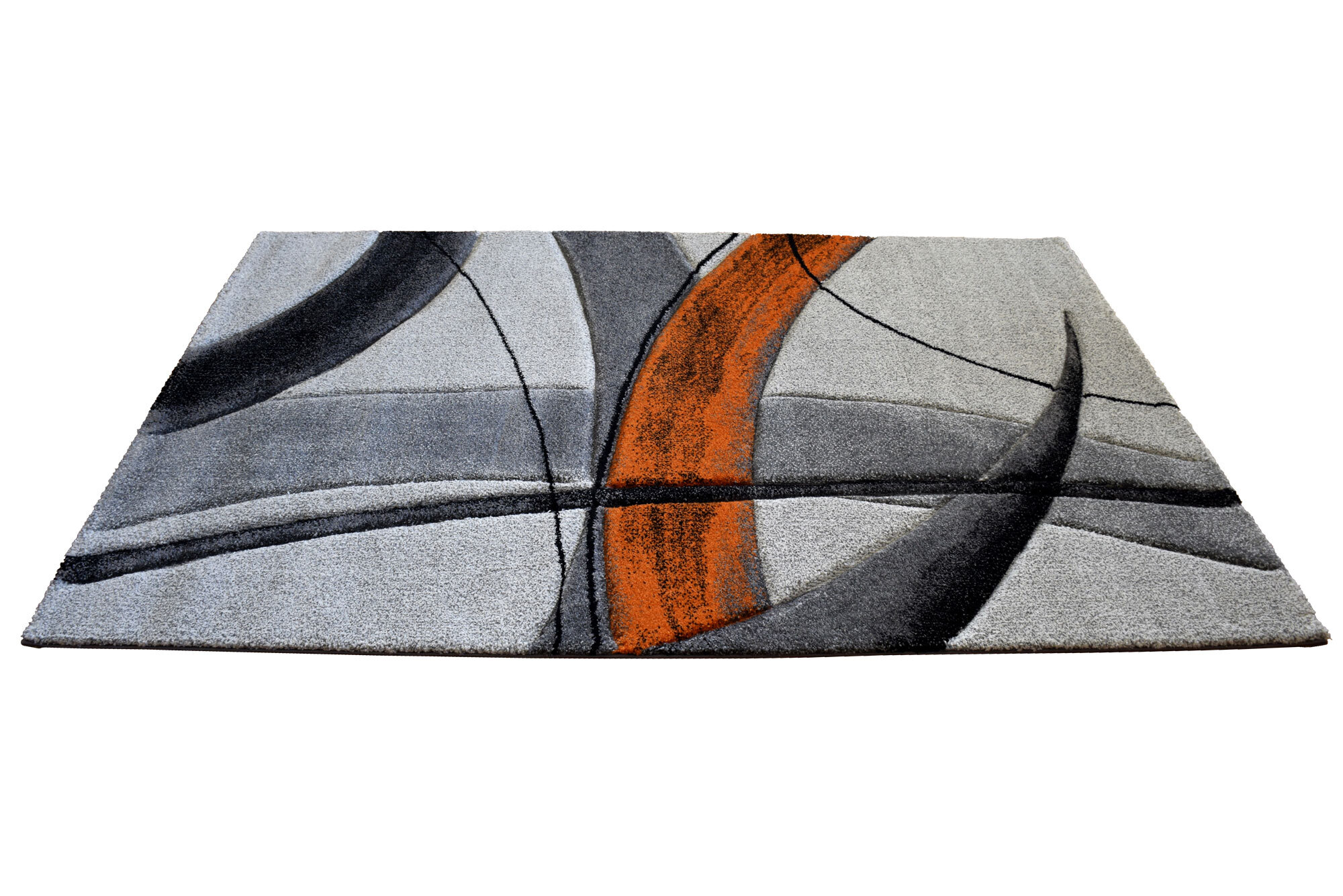 Lucia Orange Modern Abstract Rug