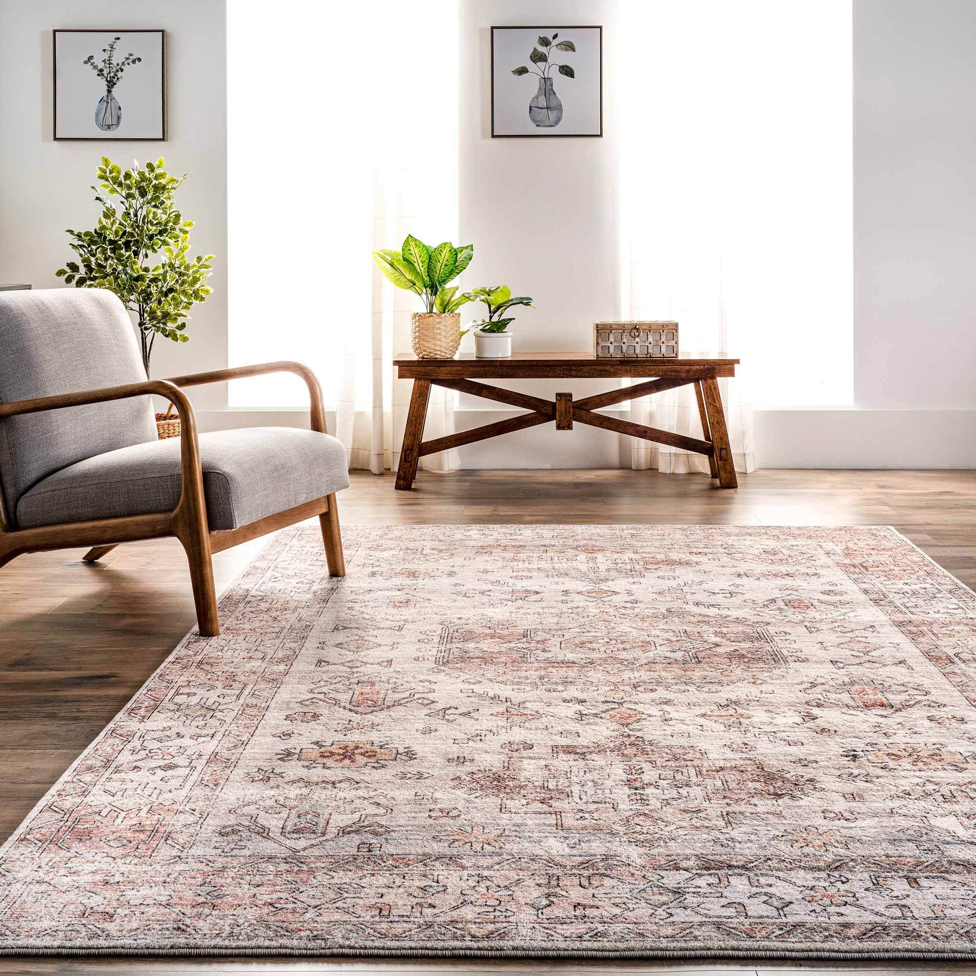 Lora Faded Medallion Rug