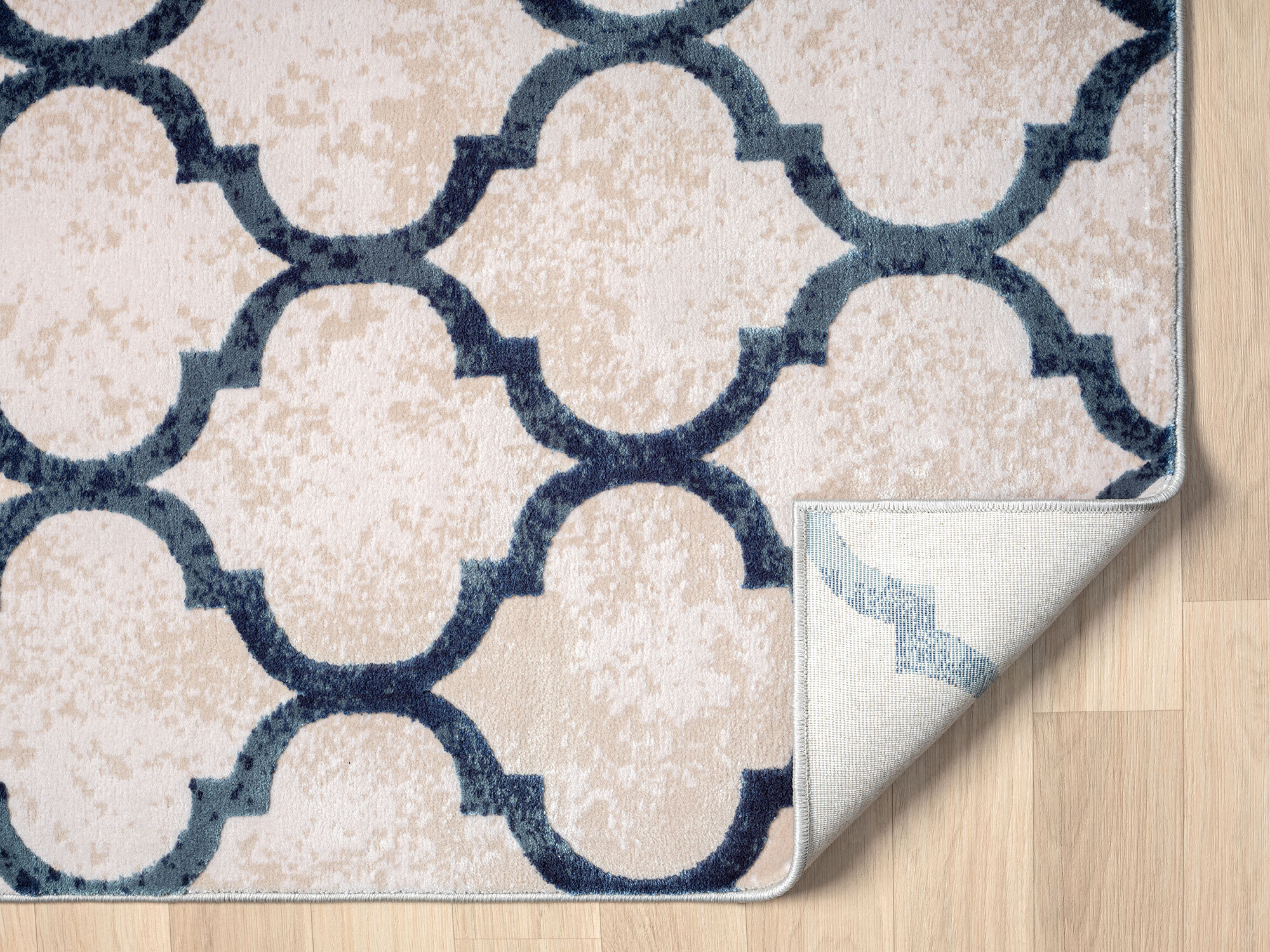 Loren Blue Moroccan Trellis Rug