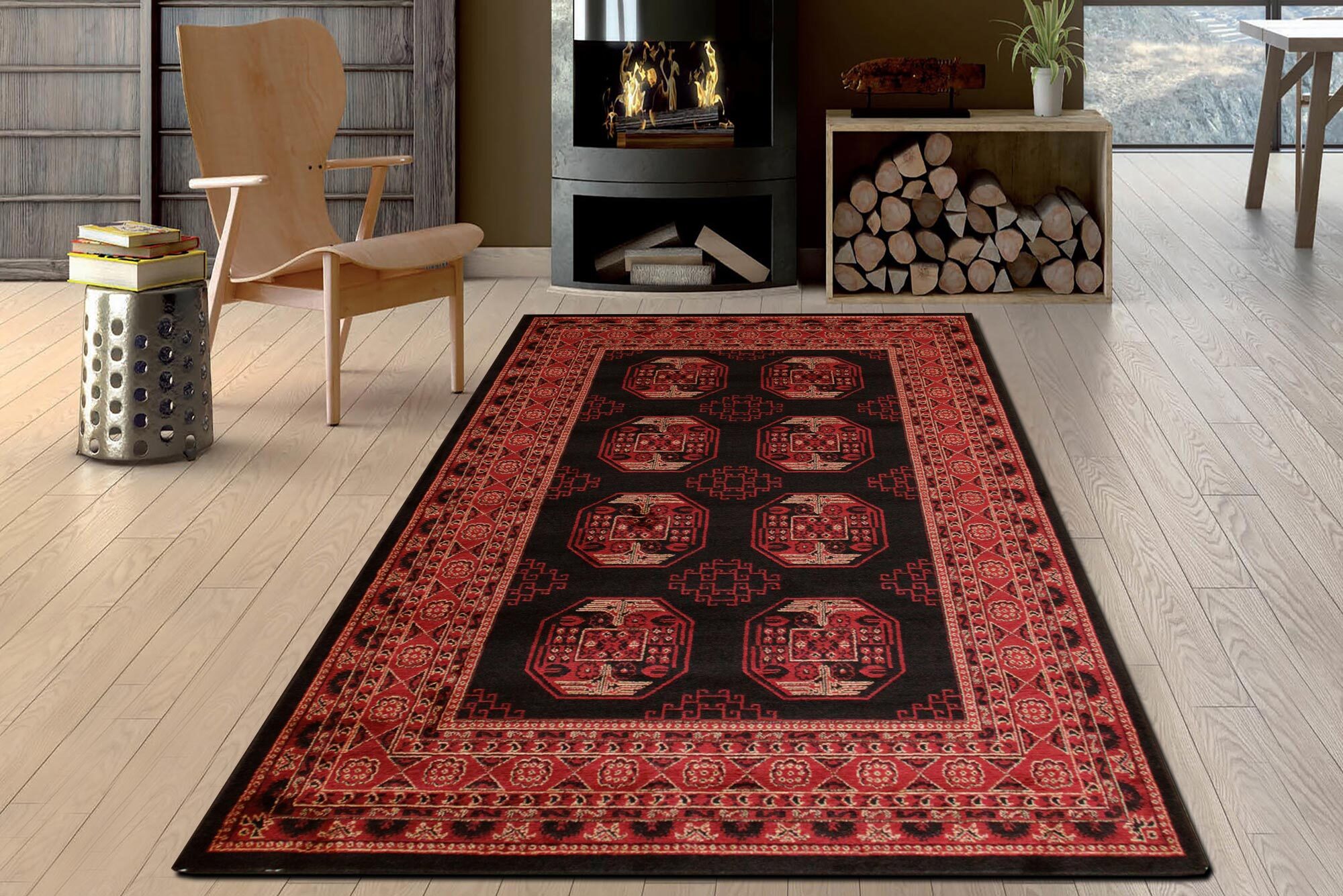 Miami Traditional Afghan Design Rug 