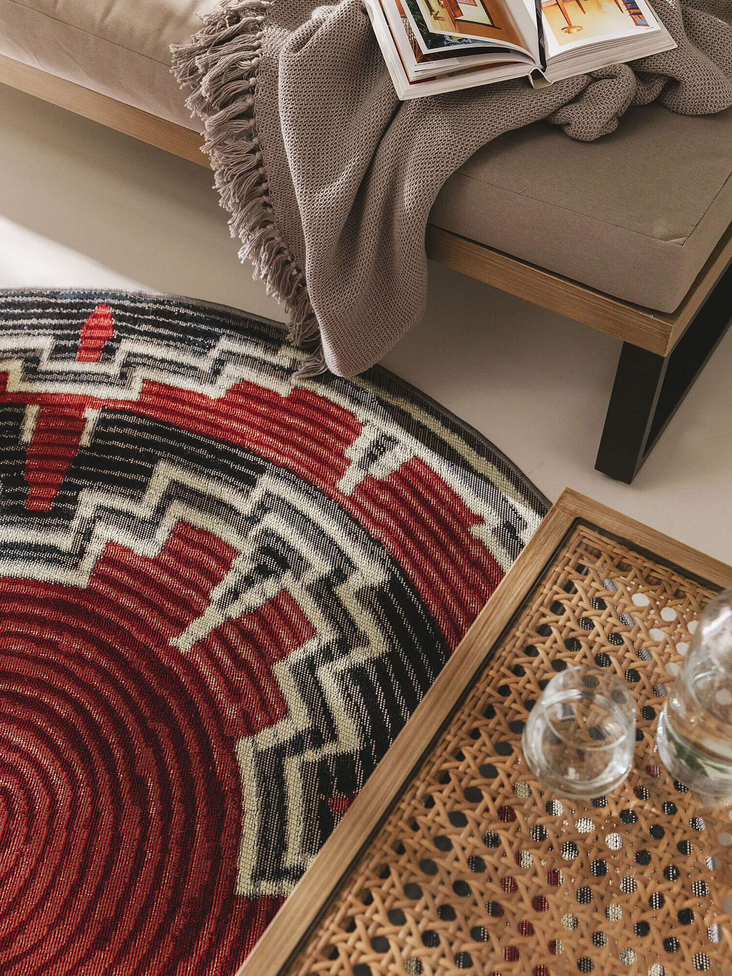 Mystique Round Tribal Rug