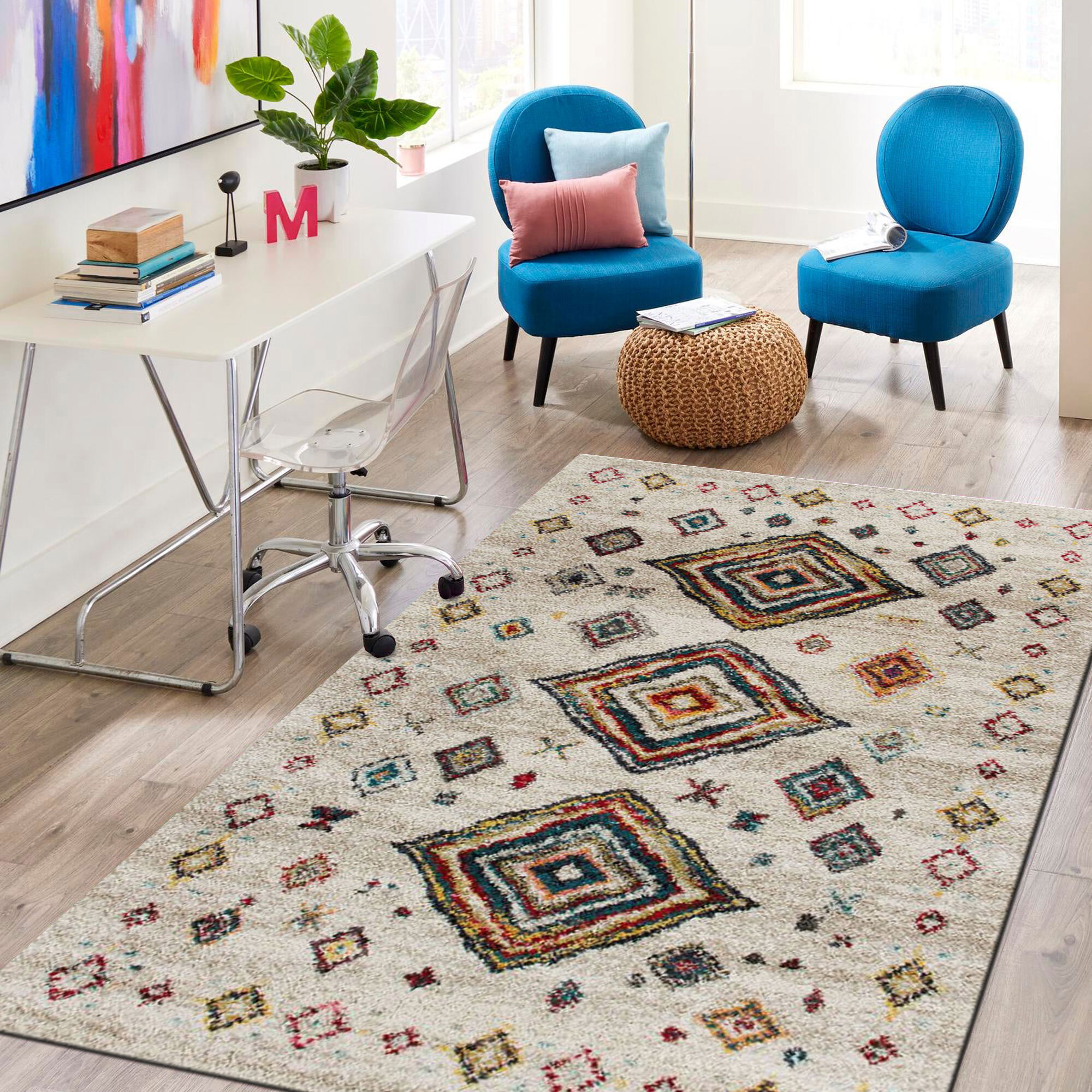 Nordic Diamond Moroccan Rug