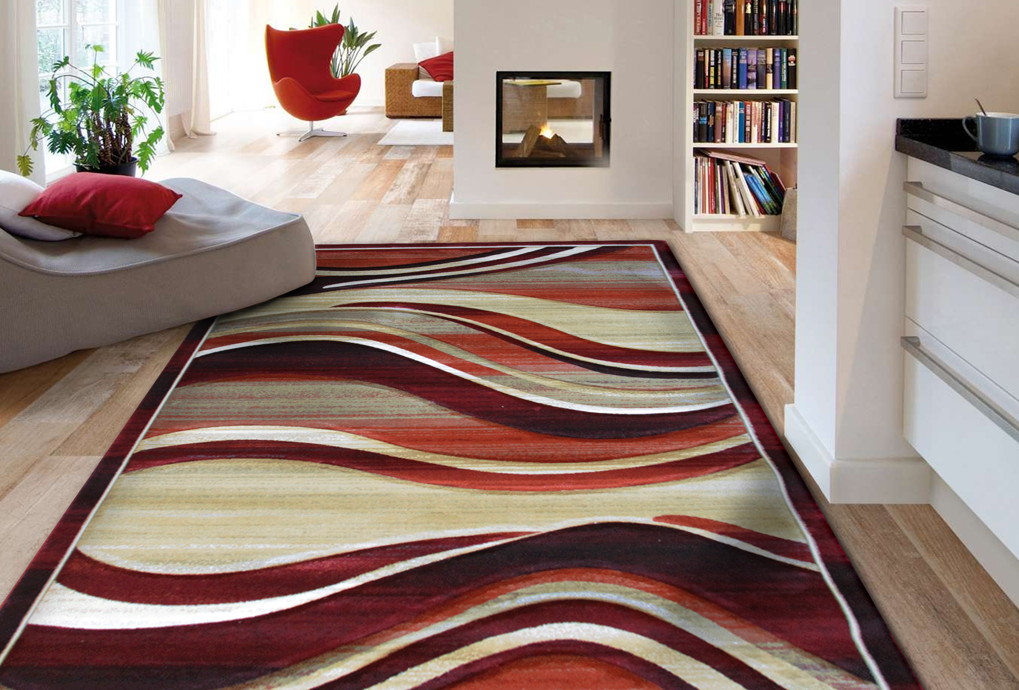 Panama Wavy Contemporary Rug