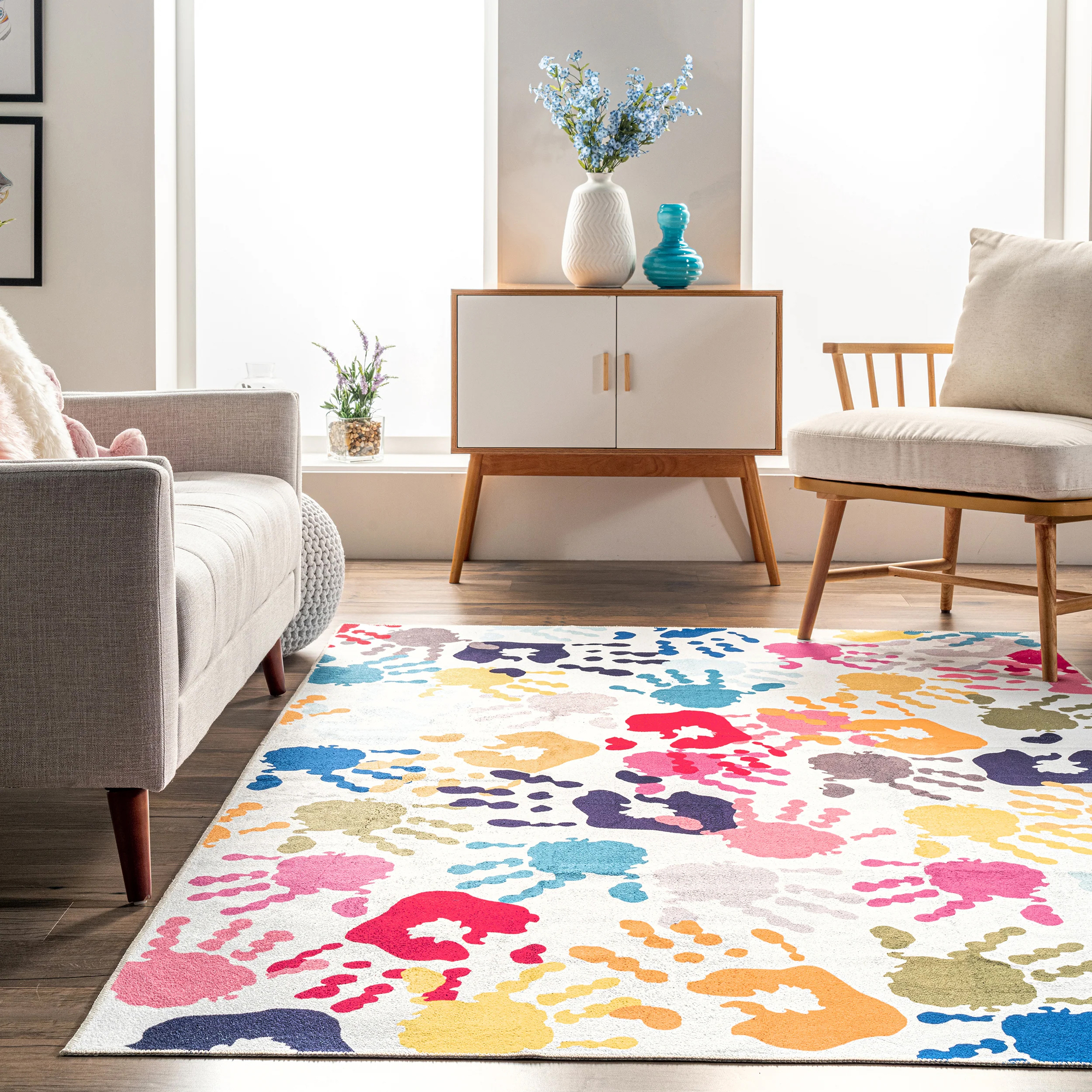 Playtime Kids Hand Print Rug