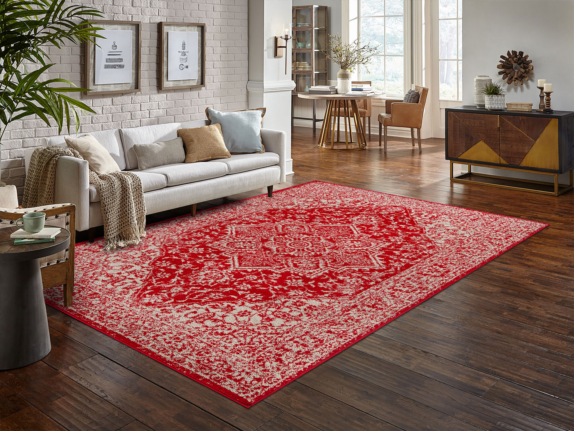 Sandy Traditional Medallion Rug