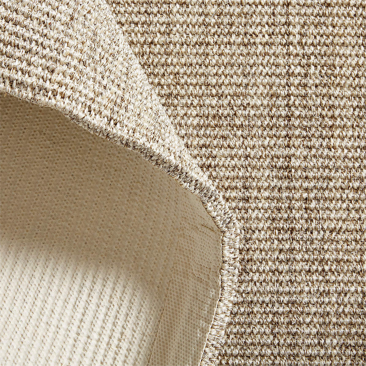 Sisal Rubber Back Flatweave Rug