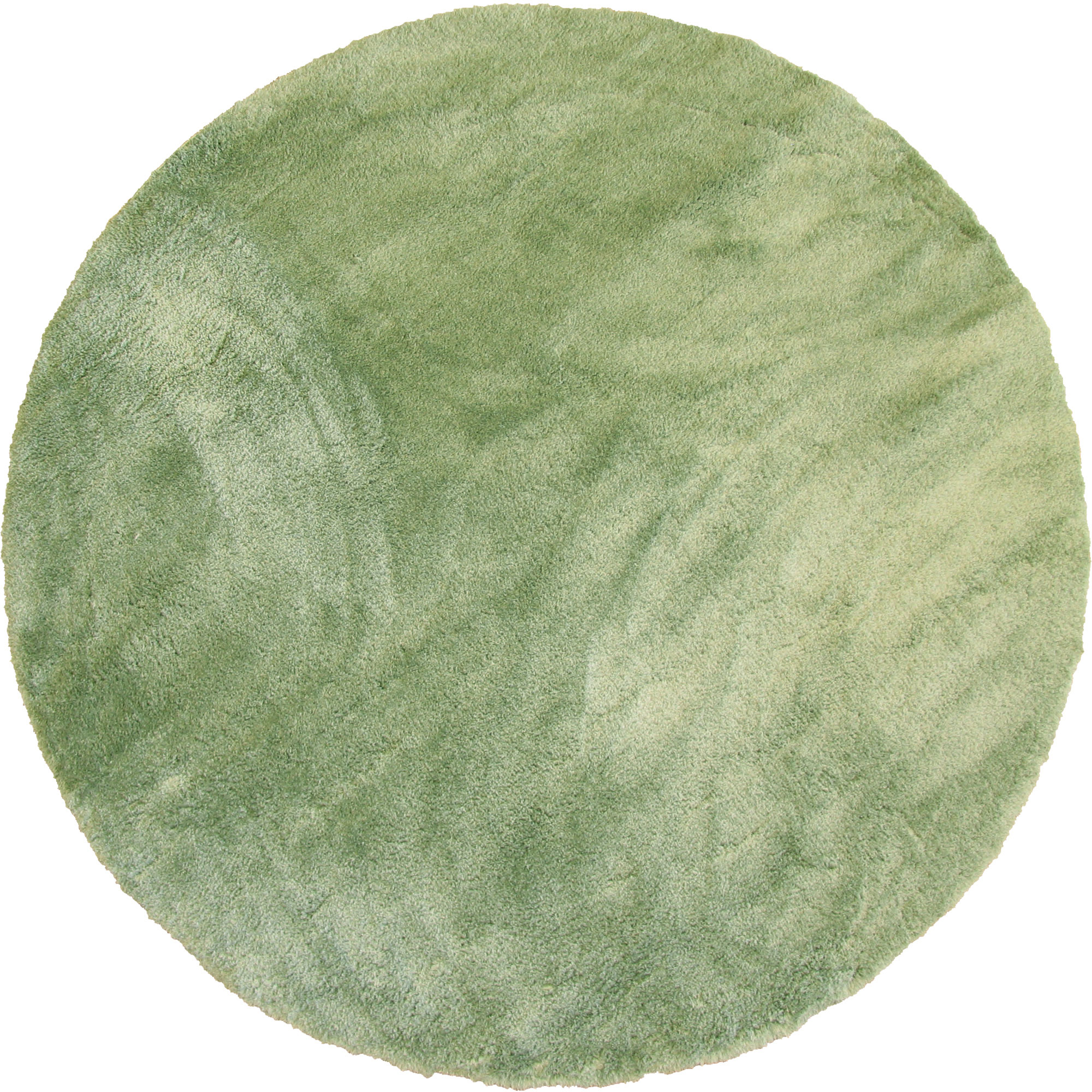 Soft Plain Green Thick Shaggy Rug