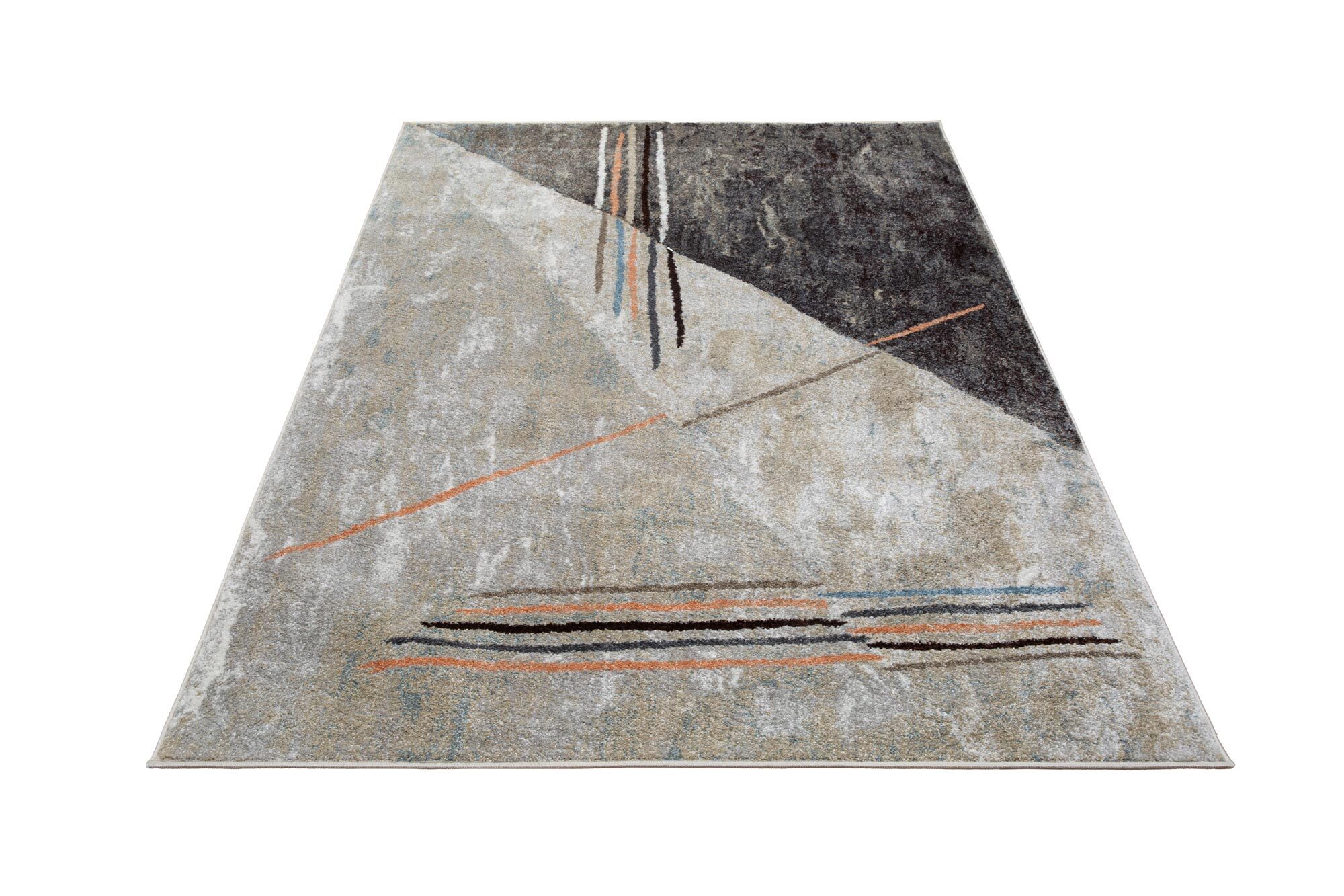 Vivid Modern Abstract Rug