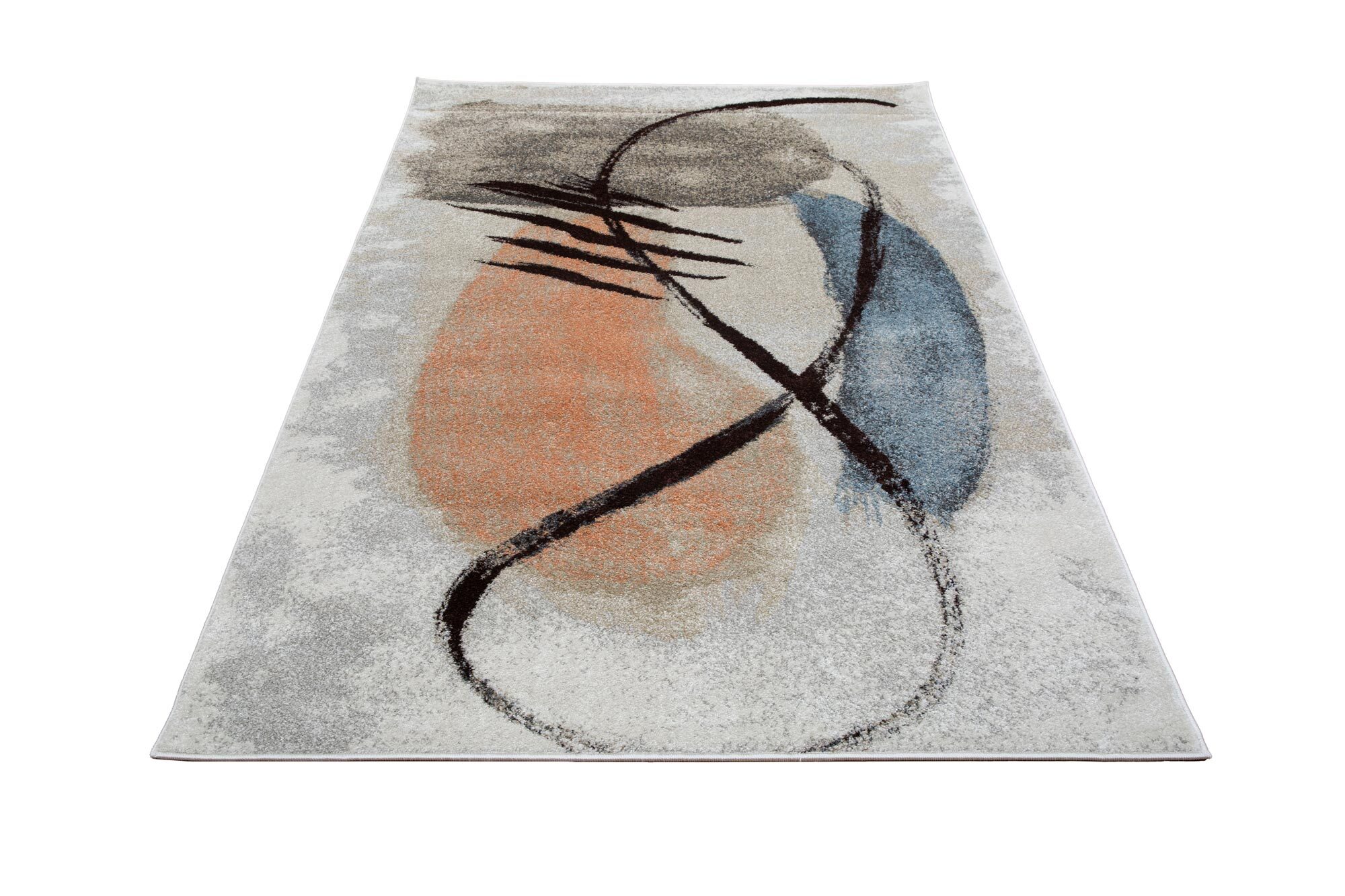 Vivid Modern Abstract Rug