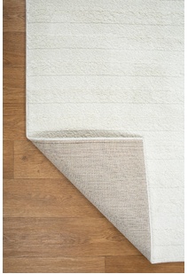 Austin Plain Ivory Striped Rug