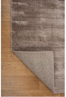 Austin Plain Brown Striped Rug