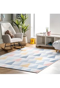 Funtime Triangle Design Kids Rug