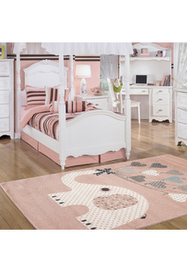 Kade Pink Elephant Kids Rug