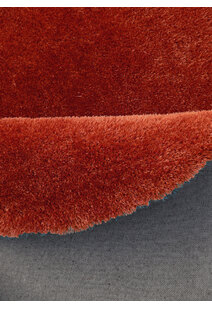 Luxe Plain Orange Shaggy Rug