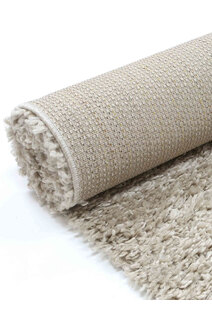 Luis Plain Beige Shaggy Rug