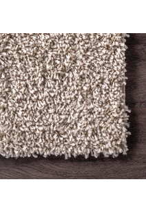 Luis Plain Beige Shaggy Rug