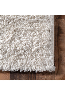 Luis Plain Cream Shaggy Rug