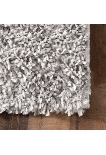 Luis Plain Grey Shaggy Rug